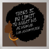 Internationale vrouwendag 2024 vrouw silhouet poster (Voorkant)