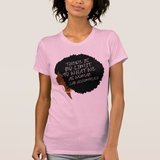 Internationale vrouwendag 2024 vrouw silhouet t-shirt (Voorkant)