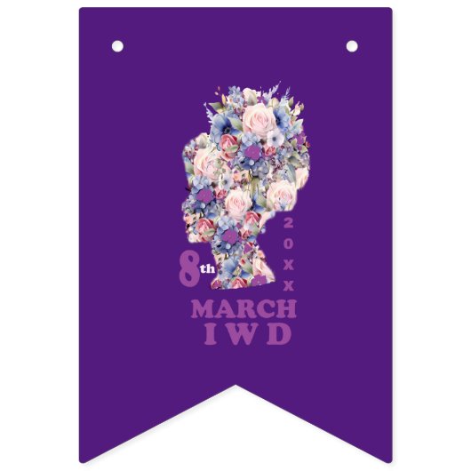 Internationale Vrouwendag 2025 Vlaggetjes (Eerste vlag)