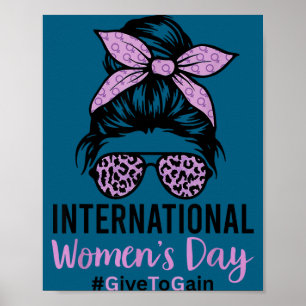 Internationale vrouwendag 2026 8 maart iwd geef aa poster