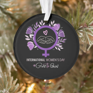 Internationale Vrouwendag 2026 8 maart Ornament