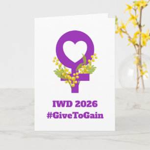 Internationale Vrouwendag 2026 IWD Geef Om Te Krij Kaart