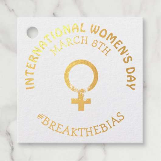 Internationale Vrouwendag | 8 maart Bedankjes Labels (Voorkant)