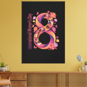 Internationale Vrouwendag 8 maart Canvas Afdruk (Insitu (Woonkamer))