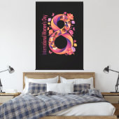Internationale Vrouwendag 8 maart Canvas Afdruk (Insitu (Slaapkamer))