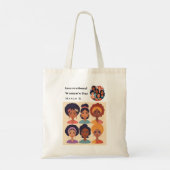 Internationale Vrouwendag 8 maart geïllustreerd Tote Bag (Achterkant)