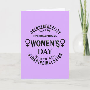 Internationale Vrouwendag   8 maart Gelijkheid Kaart