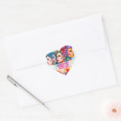 Internationale Vrouwendag - 8 maart Hart Hart Sticker (Envelop)