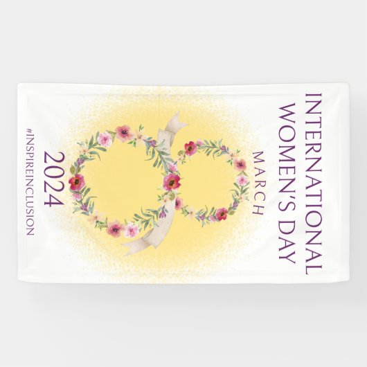 Internationale Vrouwendag 8 maart inspireert inclu Spandoek (Horizontaal)