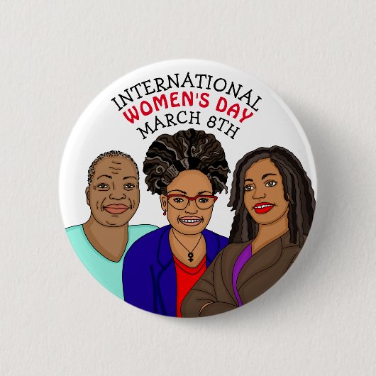 Internationale Vrouwendag - 8 maart Ronde Button 5,7 Cm (Voorkant)