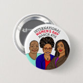 Internationale Vrouwendag - 8 maart Ronde Button 5,7 Cm (Voorkant /achterkant)