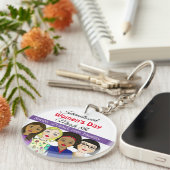 Internationale Vrouwendag 8 maart Sleutelhanger (Voorkant Rechts)