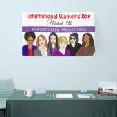 Internationale Vrouwendag 8 maart Spandoek (Beurs)