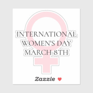 Internationale Vrouwendag - 8 maart   Sticker