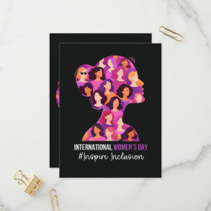 Internationale Vrouwendag 8 maart Uitnodiging Briefkaart