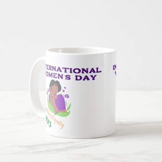 Internationale Vrouwendag aangepaste Mok (Voorkant links)