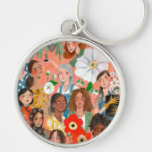 Internationale Vrouwendag afbeelding Magnet Sleutelhanger (Voorkant)