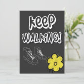 Internationale Vrouwendag - Blijf lopen Feestdagenkaart (Staand voorkant)