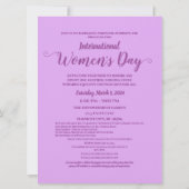 Internationale Vrouwendag Bloemenvuisten Uitnodigi (Achterkant)