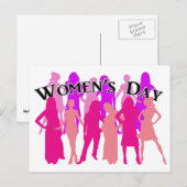 Internationale Vrouwendag Briefkaart (Voorkant / Achterkant)