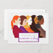 Internationale Vrouwendag Briefkaart (Voorkant / Achterkant)