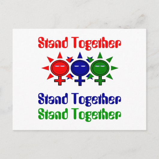 Internationale Vrouwendag Briefkaart (Voorkant)