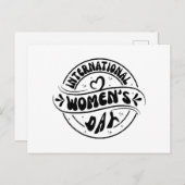 Internationale Vrouwendag Briefkaart (Voorkant / Achterkant)