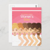 Internationale Vrouwendag Briefkaart (Voorkant / Achterkant)