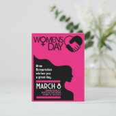 Internationale Vrouwendag Feestdagenkaart (Staand voorkant)