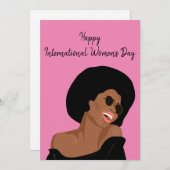 Internationale Vrouwendag Feestdagenkaart (Voorkant / Achterkant)