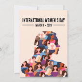 Internationale Vrouwendag Feestdagenkaart (Voorkant)