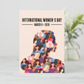 Internationale Vrouwendag Feestdagenkaart (Staand voorkant)