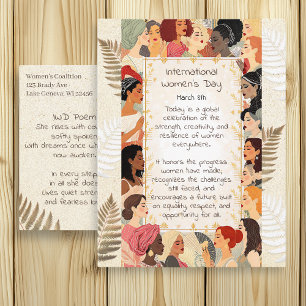 Internationale Vrouwendag Gedicht voor Vrouwen Briefkaart