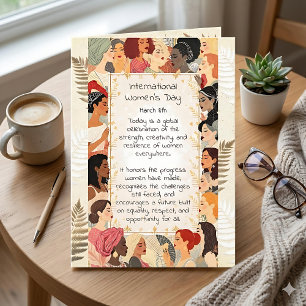 Internationale Vrouwendag Gedicht voor Vrouwen Kaart