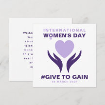 Internationale Vrouwendag Give To Gain 2026