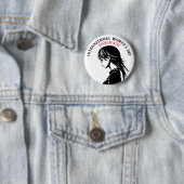 Internationale Vrouwendag is 8 maart Ronde Button 5,7 Cm (In situ)