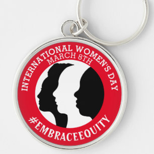 Internationale Vrouwendag is 8 maart Sleutelhanger