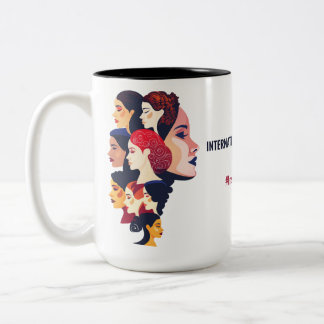 Internationale Vrouwendag | IWD 8 maart Tweekleurige Koffiemok