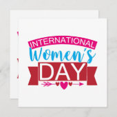 Internationale Vrouwendag Kaart (Voorkant / Achterkant)