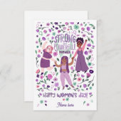 Internationale Vrouwendag Kaart 8 maart (Voorkant / Achterkant)