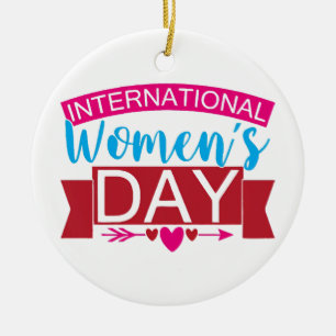 Internationale Vrouwendag Keramisch Ornament
