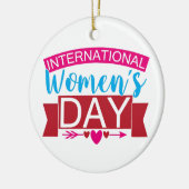 Internationale Vrouwendag Keramisch Ornament (Links)