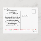 Internationale Vrouwendag - Marcy 8th Briefkaart (Achterkant)