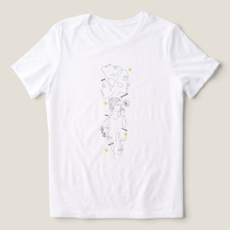 Internationale Vrouwendag Minimalistische Lijnkuns Tri-Blend Shirt