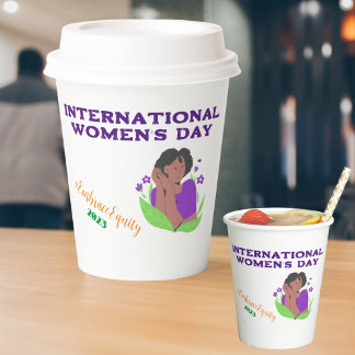 Internationale Vrouwendag op maat Papieren Bekers