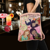 Internationale Vrouwendag Roze Vrouwelijk Draagtas