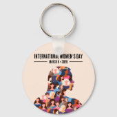 Internationale Vrouwendag Sleutelhanger (Achterkant)