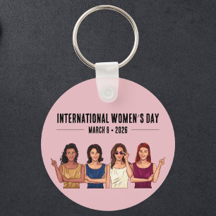 Internationale Vrouwendag Sleutelhanger