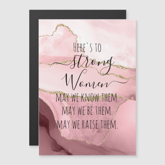 Internationale Vrouwendag | Sterke Magnetische Vro (Voorkant / Achterkant)