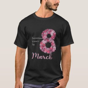 Internationale Vrouwendag T-shirt Pansy Flower Mar